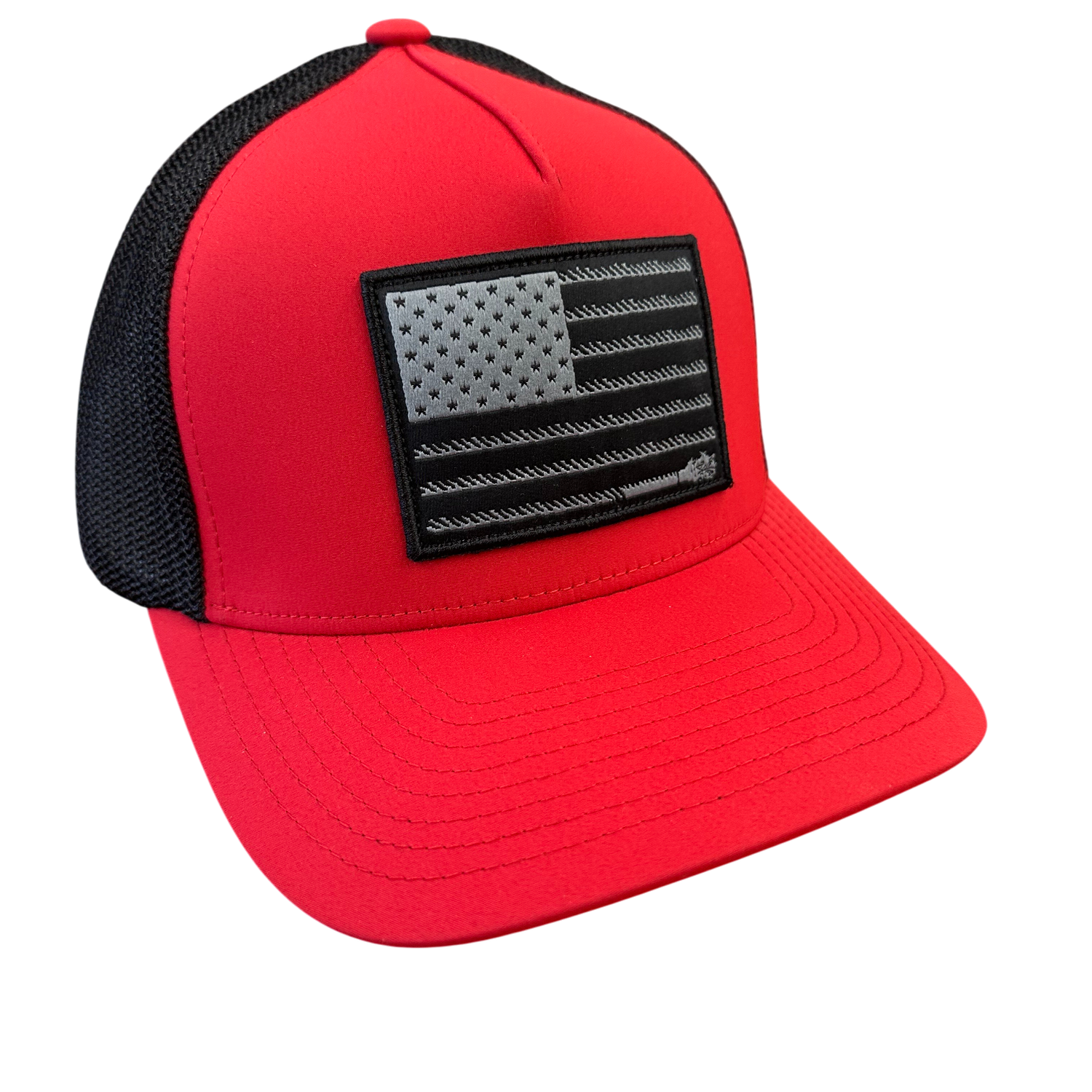 Hooey Men's Liberty Roper 5 Panel Flexfit Cap – Red/Black (S/M)