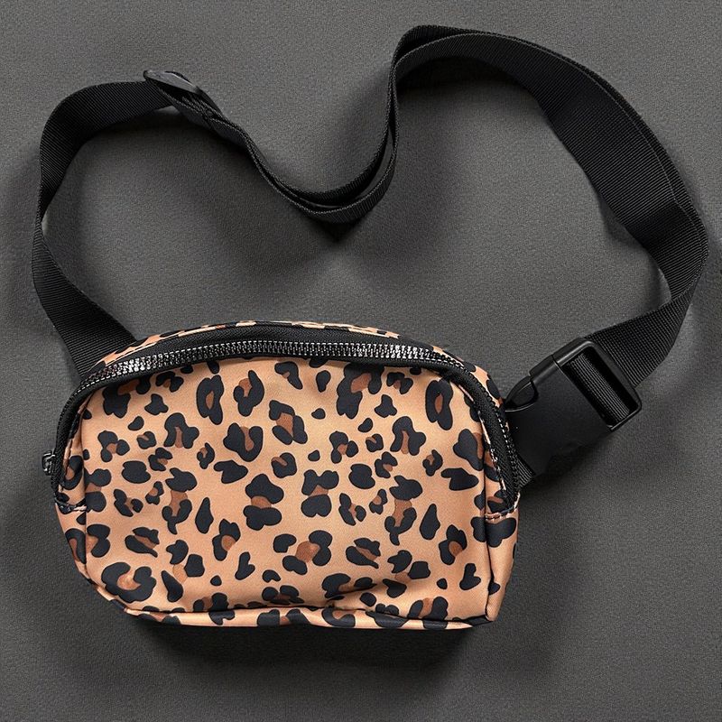 Cross Body Sling Leopard Brown Fanny Pack Belt Bag