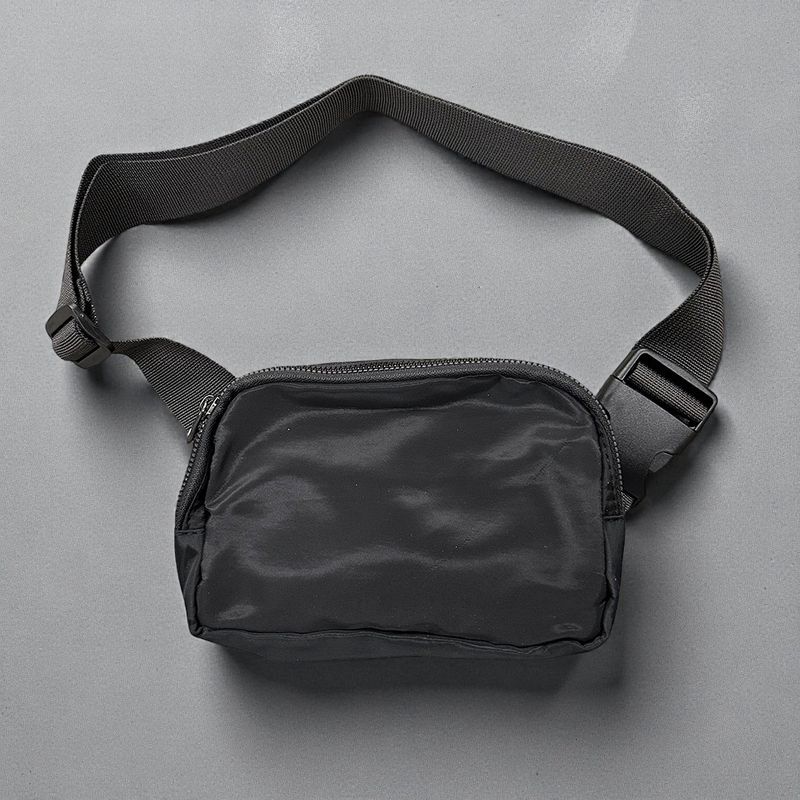 Black Cross Body Sling Fanny Pack Belt Bag