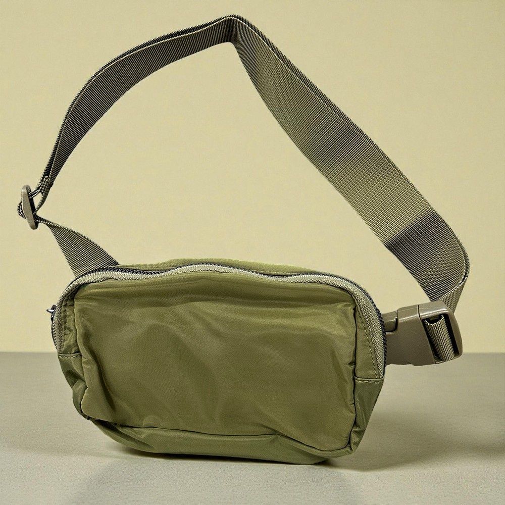 Olive Cross Body Sling Fanny Pack Belt Bag