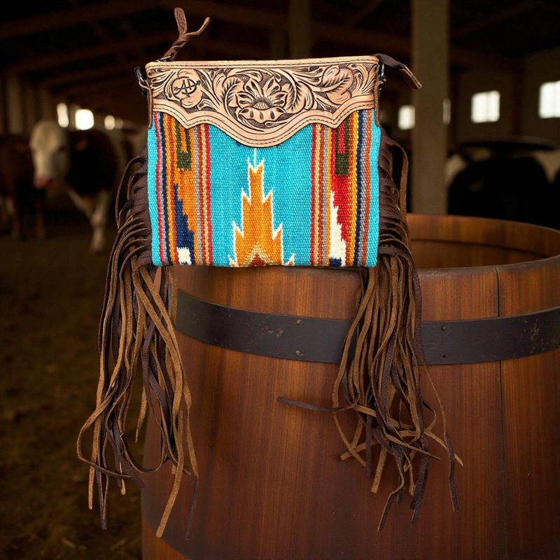 American Darling “Cady” Genuine Western Leather Crossbody Bag