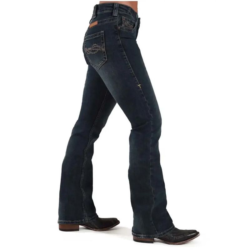 Cowgirl Tuff Women's Jeans Don't Fence Me In Dark Wash Jean JDARKH