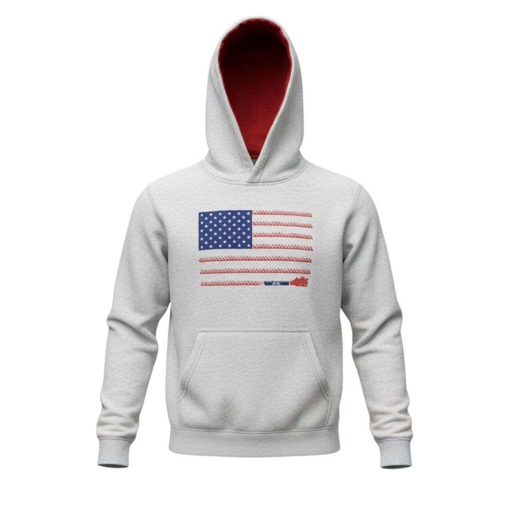 Hooey Youth Liberty Roper Heather Grey Hoody