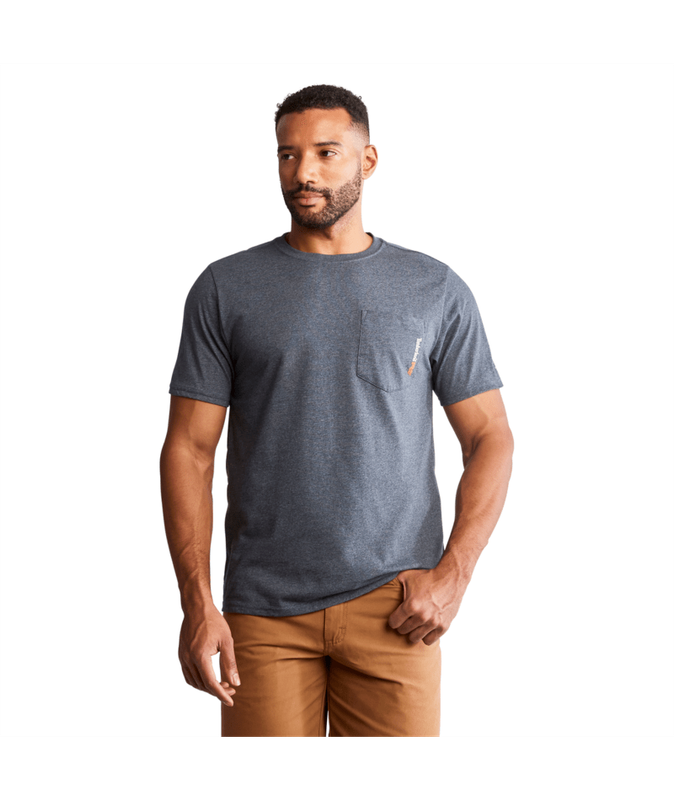 Timberland Pro BP Blended SS Pocket T Navy Heather A1HNS440