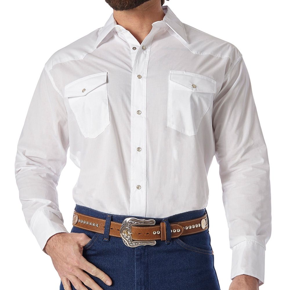 Men's Wrangler Sport Western Snap Shirt, Size: Small