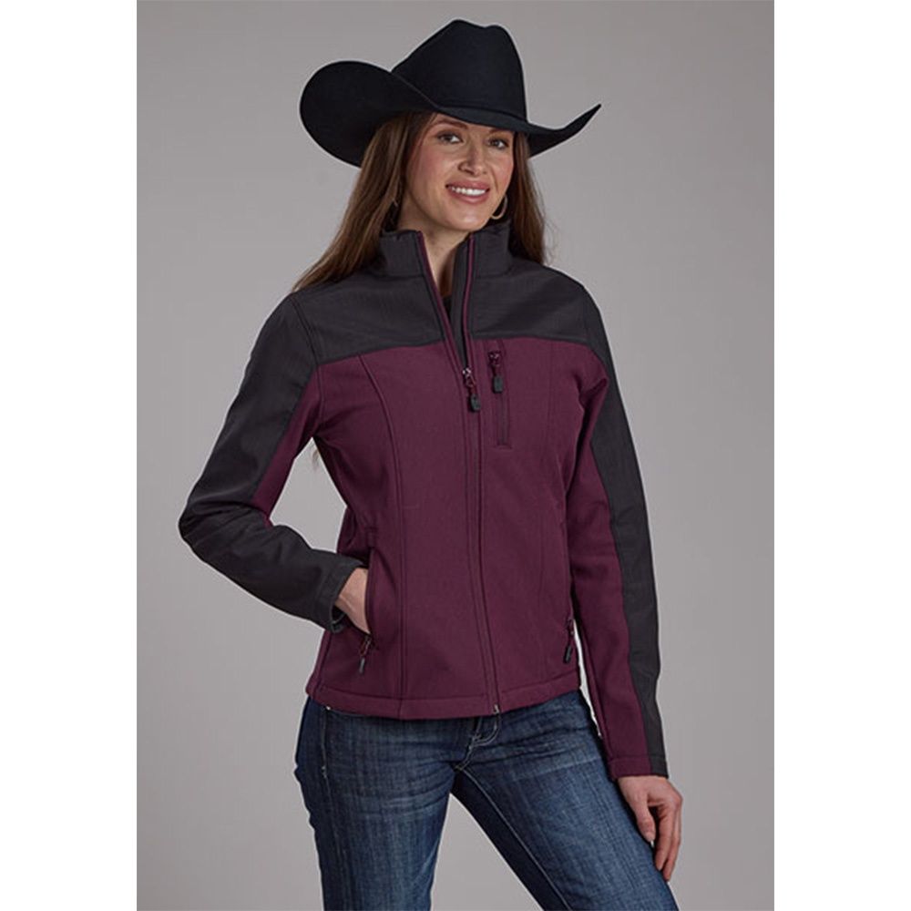 Roper Women's Wine Technical Soft Shell Jacket, Size: Small