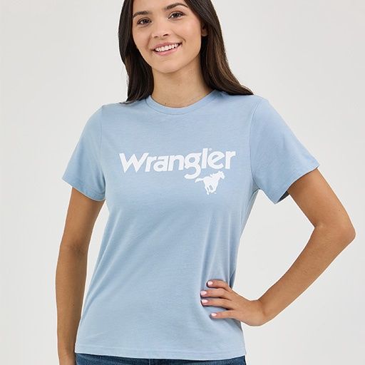 Wrangler Women's Kabel Logo Regular Fit T-Shirt, Size: Small