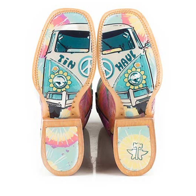 Tin Haul Women’s Groovey Tie Dye Camper Sole Boots – Style# 14-021-0007-1275