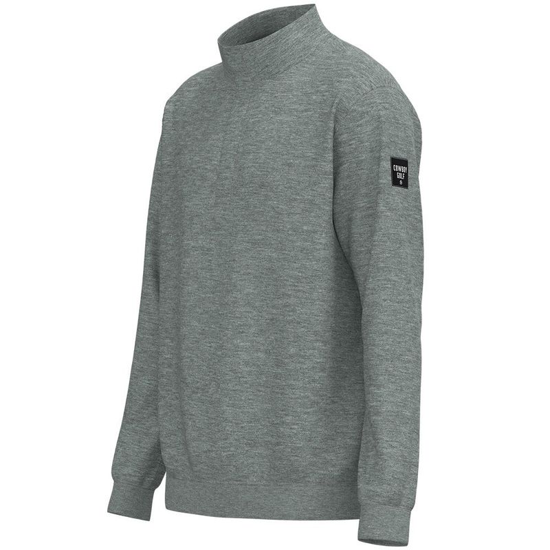 Hooey Men’s “Ace Pullover” Heather Grey Long Sleeve – GH2602GY