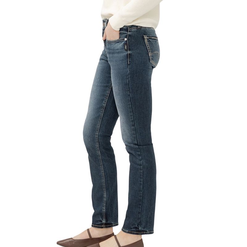 Silver Jeans Women’s Suki Straight Leg – Dark Indigo Wash