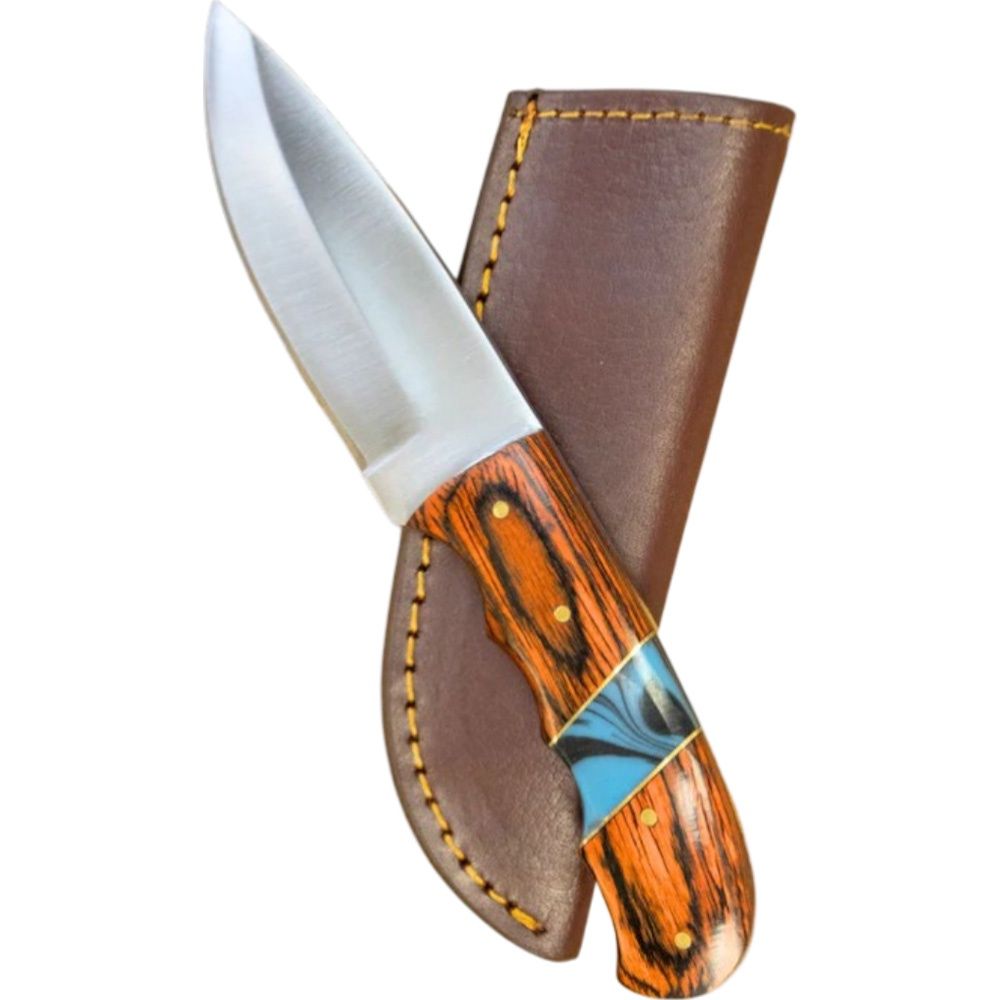 8.5" Burnt Wave Hunter Knife