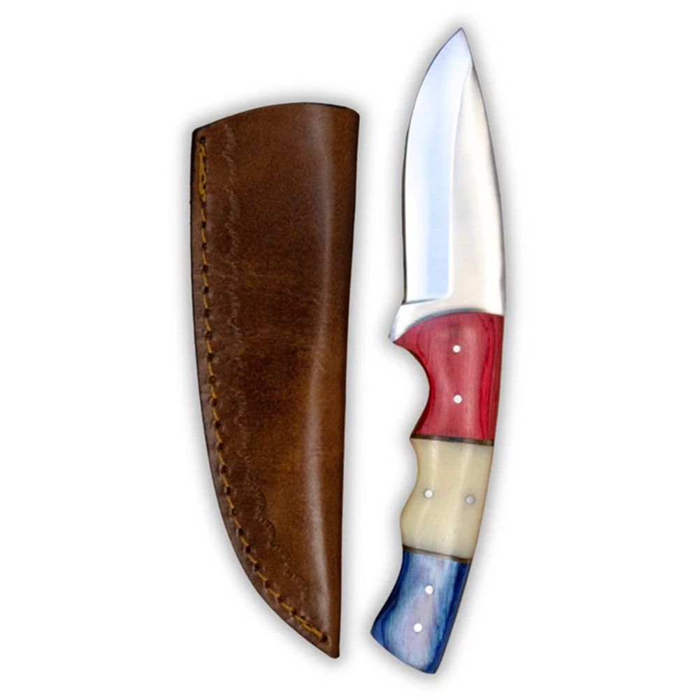 Red, White &amp; Blue Skinner Knife