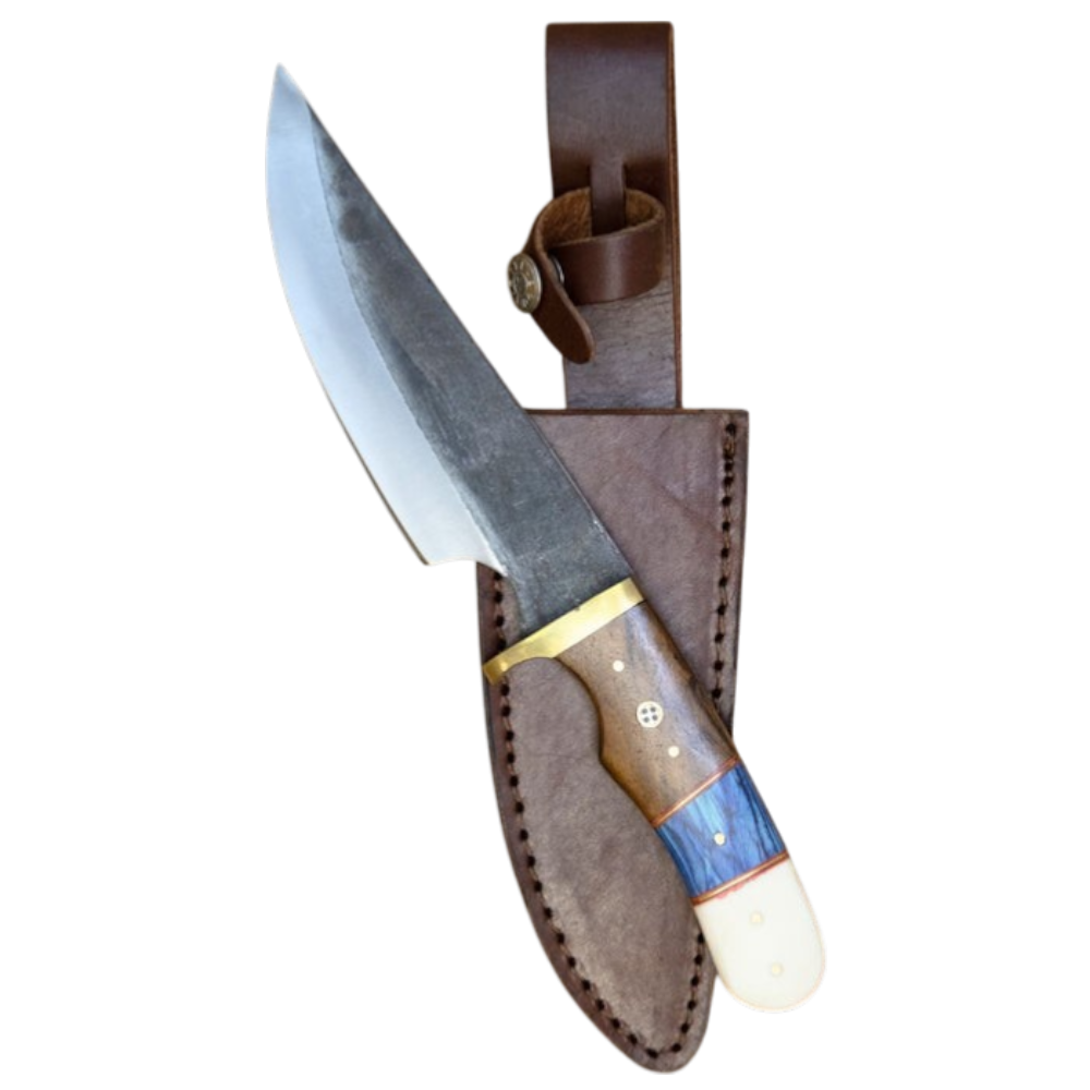 11.5" Fixed Blade Hunting Knife with Custom Handle
