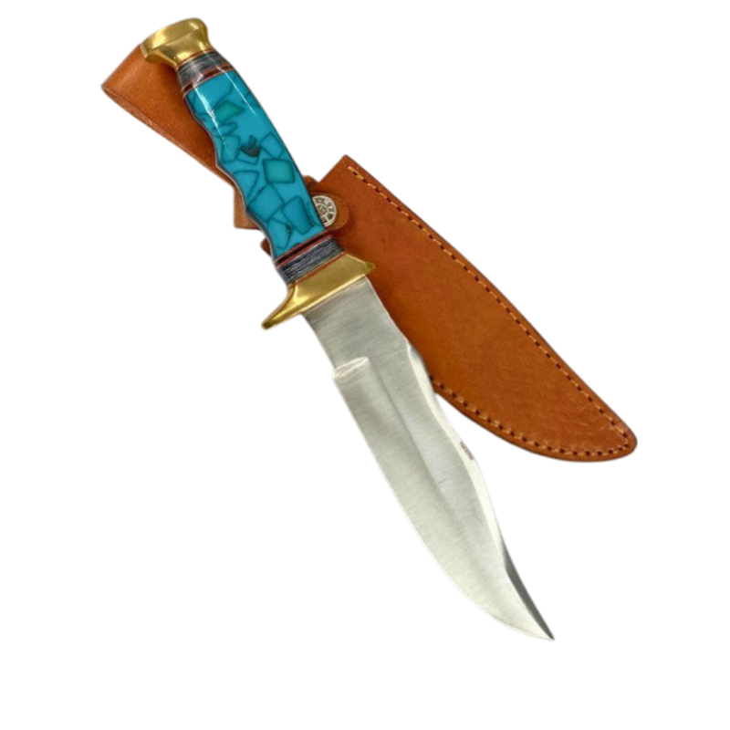 Turquoise Bowie Knife – 12.25"