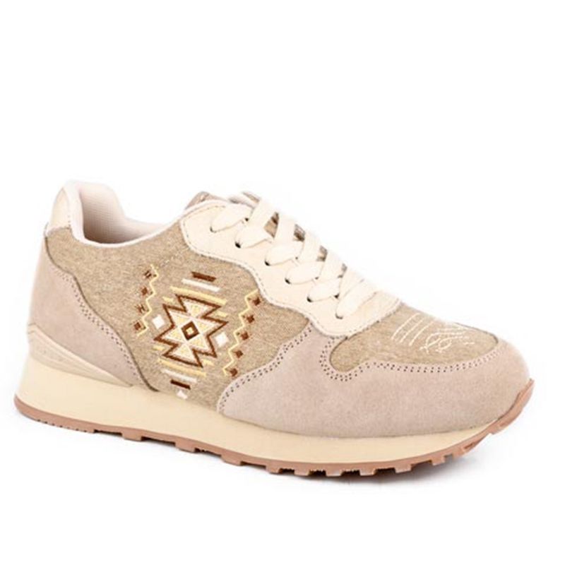 Roper Women’s Giddyup Maya Taupe Suede Jogger – 09-021-1797-3792