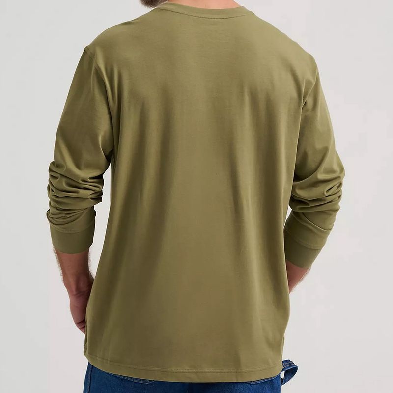 Wrangler® RIGGS Workwear® Relaxed Fit Long Sleeve Henley – Green