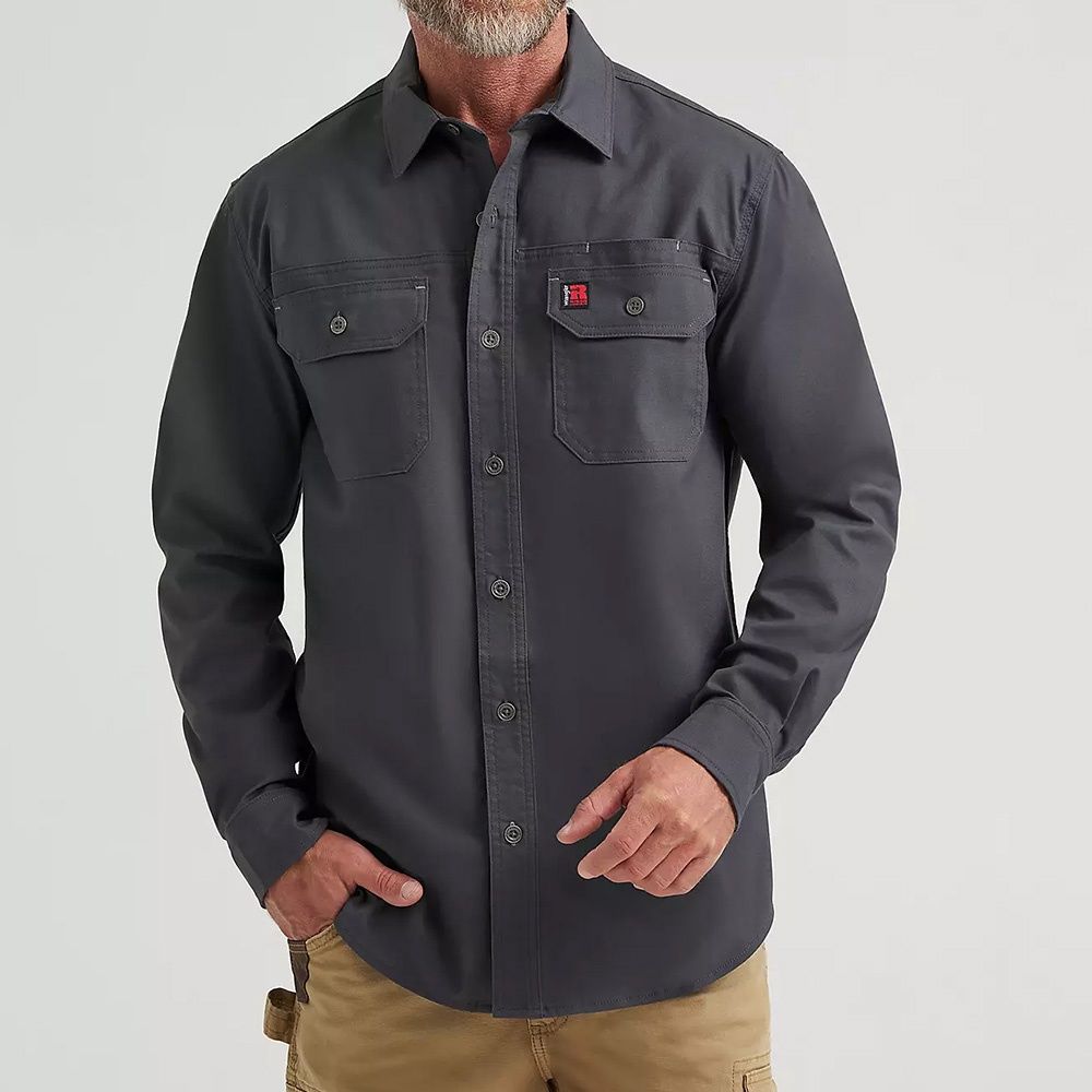 Wrangler® RIGGS Workwear® Ground Cloth Work Shirt – Asphalt