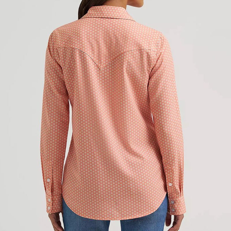 Wrangler® Women's Aria Performance Shirt – Orange