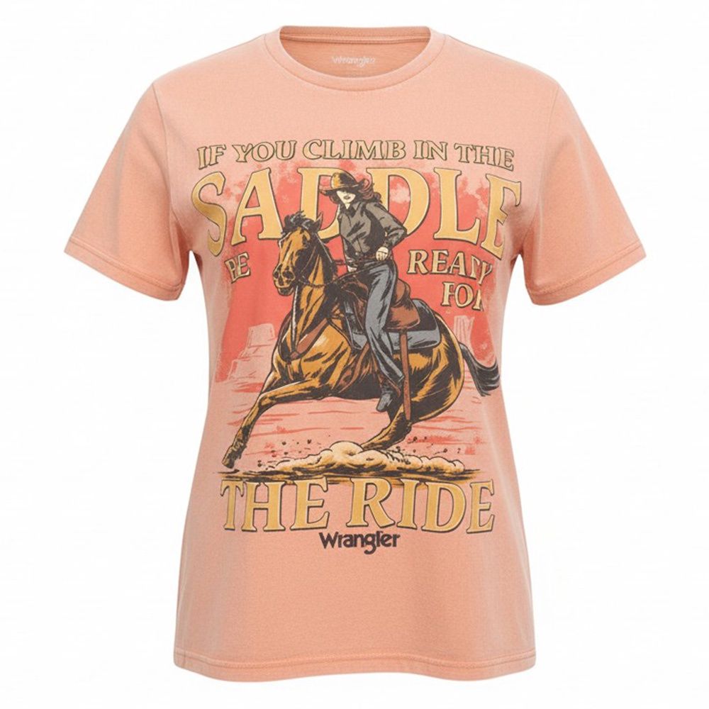 Wrangler® Retro® Graphic Short Sleeve T-Shirt – Girlfriend Fit – Canyon Sunset