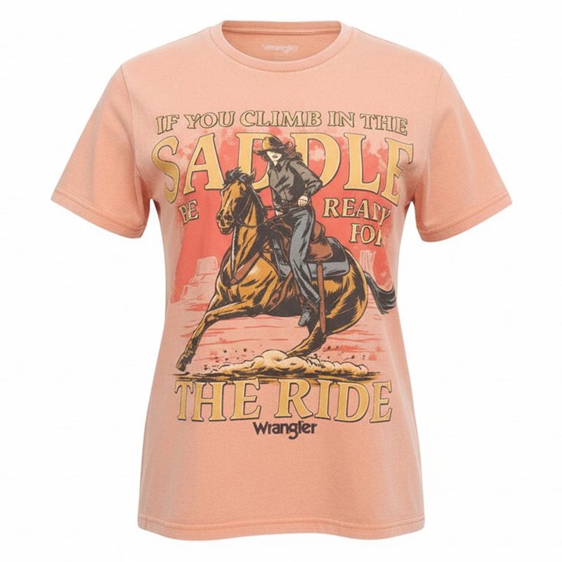 Wrangler® Retro® Graphic Short Sleeve T-Shirt – Girlfriend Fit – Canyon Sunset