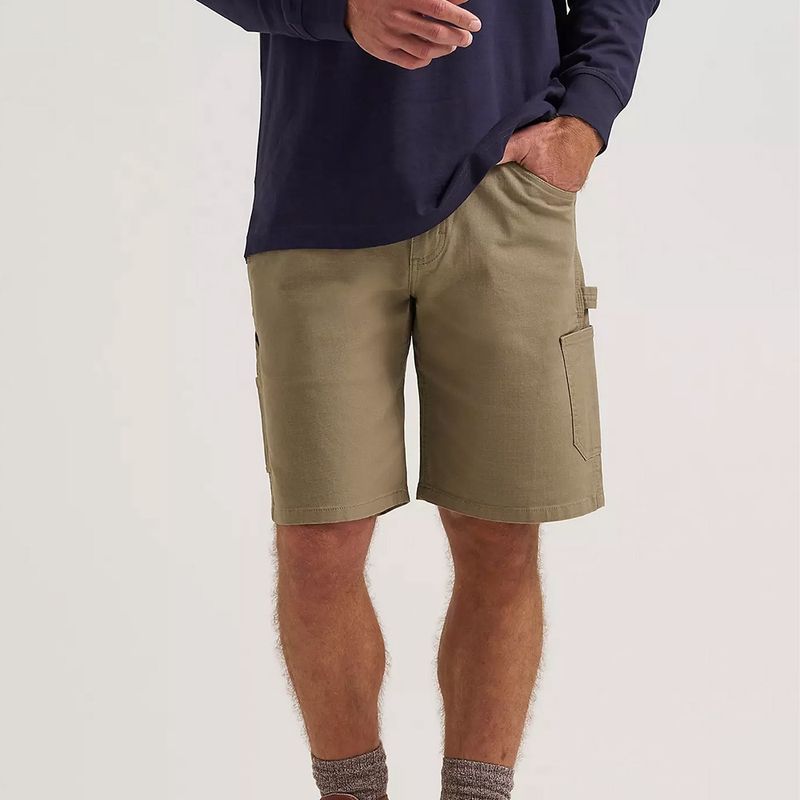 Wrangler RIGGS Workwear Performance Carpenter Short Bark front view