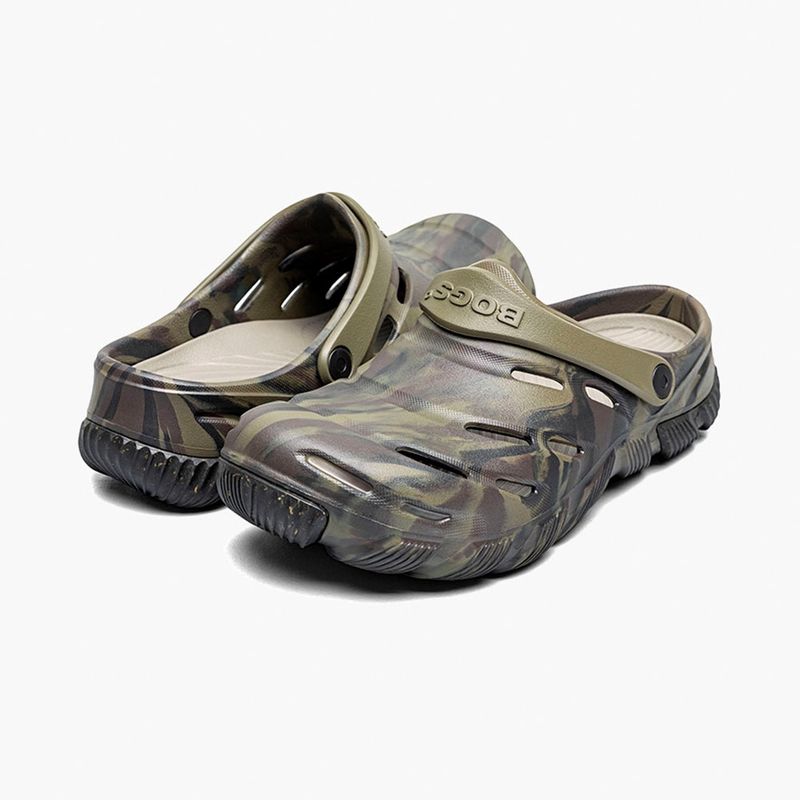BOGS Boga Casual Slip On Olive Multi front view