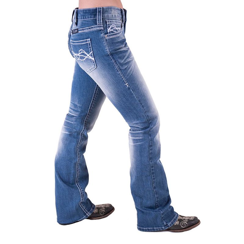 Cowgirl Tuff Original Shattered bootcut jean right side view