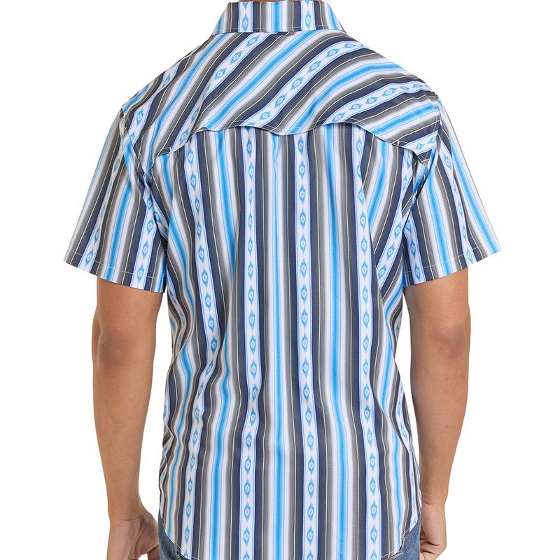 Rock and Roll Denim TEK short sleeve shirt back view