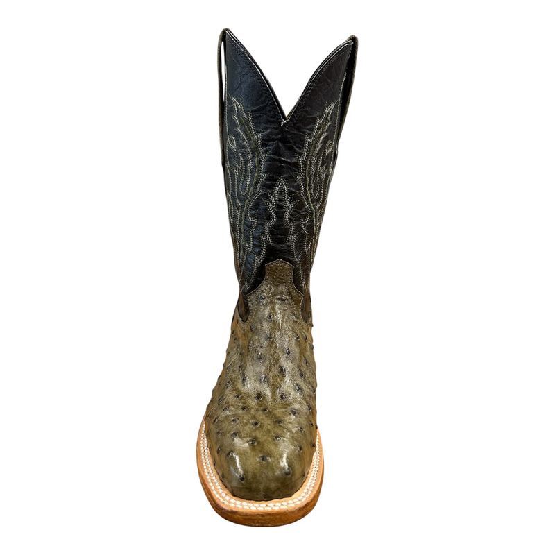 Cowtown Women's Jungle Full Quill Ostrich boots front view