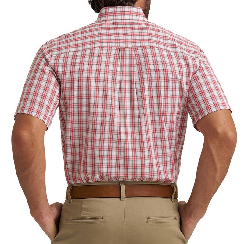 Wrangler Riata red plaid shirt back view
