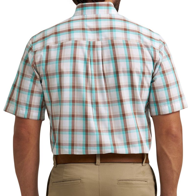 Wrangler Riata red plaid shirt back view