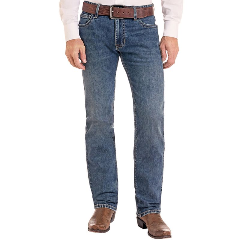 Rock &amp; Roll Denim Vintage '46 Revolver Slim Fit Straight Leg Jeans VM1RD03716 front view