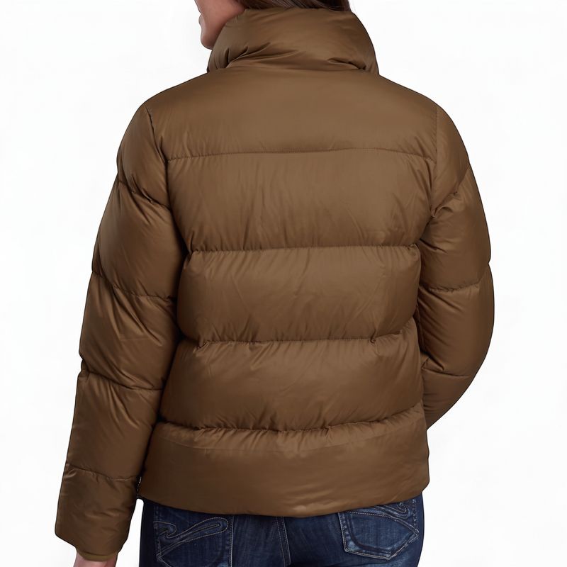 Roper Women's Tan Puffy Down Coat back view