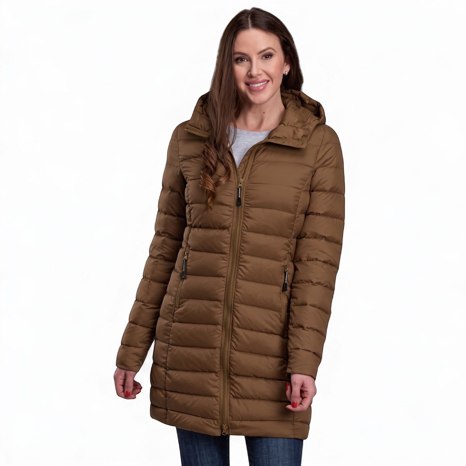 Roper Women's Long Length Lightweight Parachute Nylon Coat 03-098-0693-6225 front view
