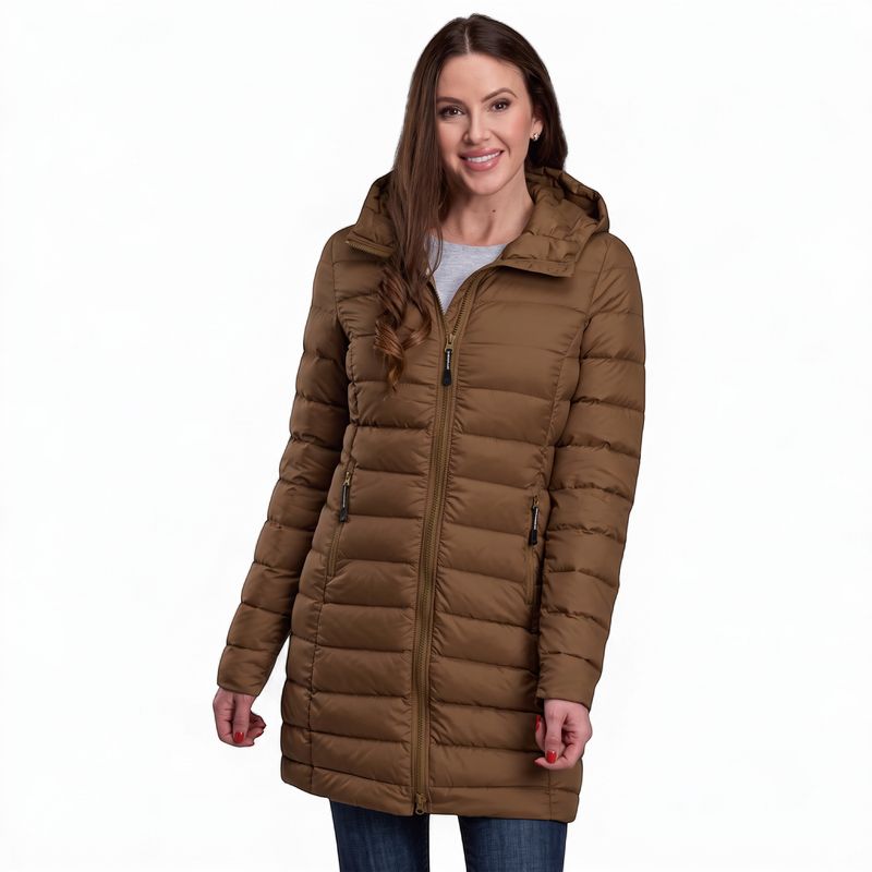 Roper Women's Long Length Lightweight Parachute Nylon Coat 03-098-0693-6225 front view