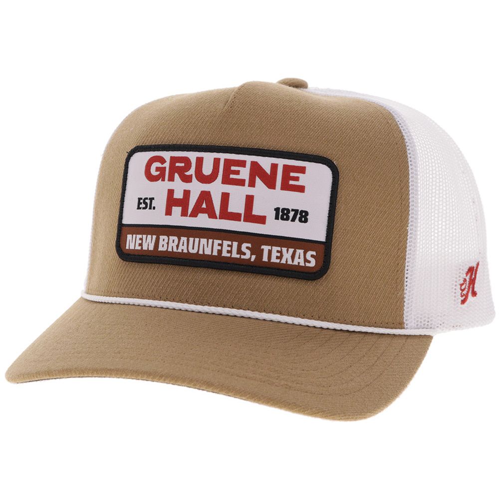 Hooey Gruene Hall Hat Tan GH2606T-TNWH front view