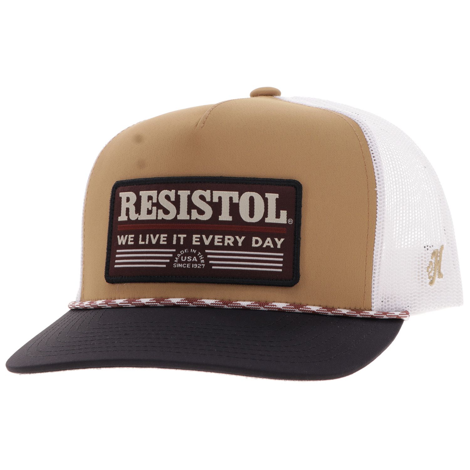 Hooey Tan Resistol Truckers Rope Cap 2552T-TNW front view