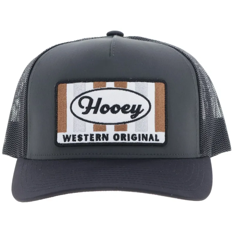 Hooey Sudan Hat – White Brown Rectangle Patch and Odessa Fabric Detail