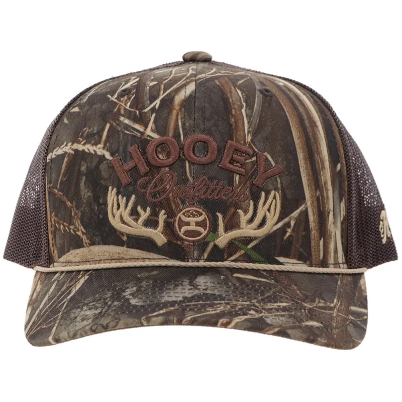 Hooey Outfitters RealTree Camo Brown Hat – Brown Tan Embroidery Detail