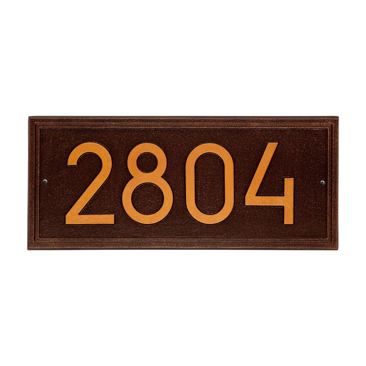 Double Line Modern Font Rectangle Plaque - Estate Wall 1-line