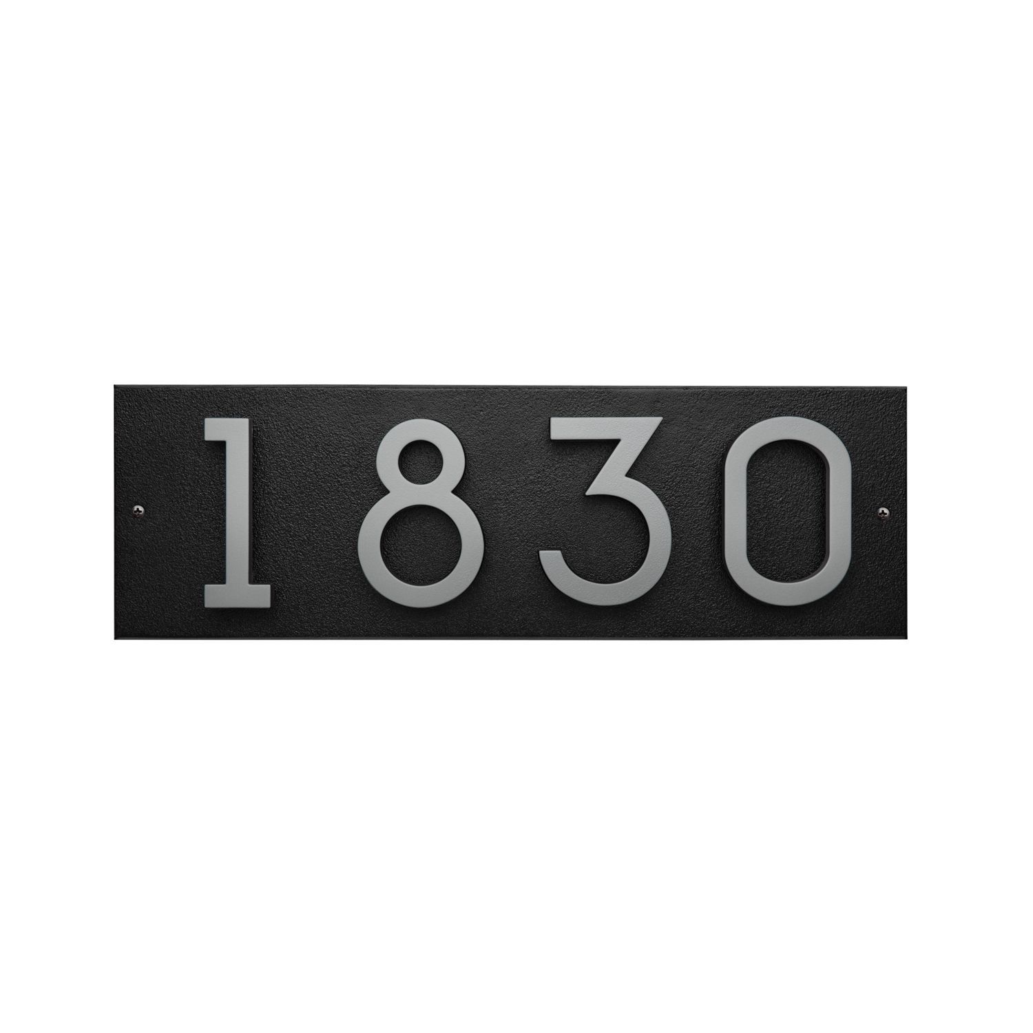 Modern Floating Standoff Plaque - 4 Number Horizontal