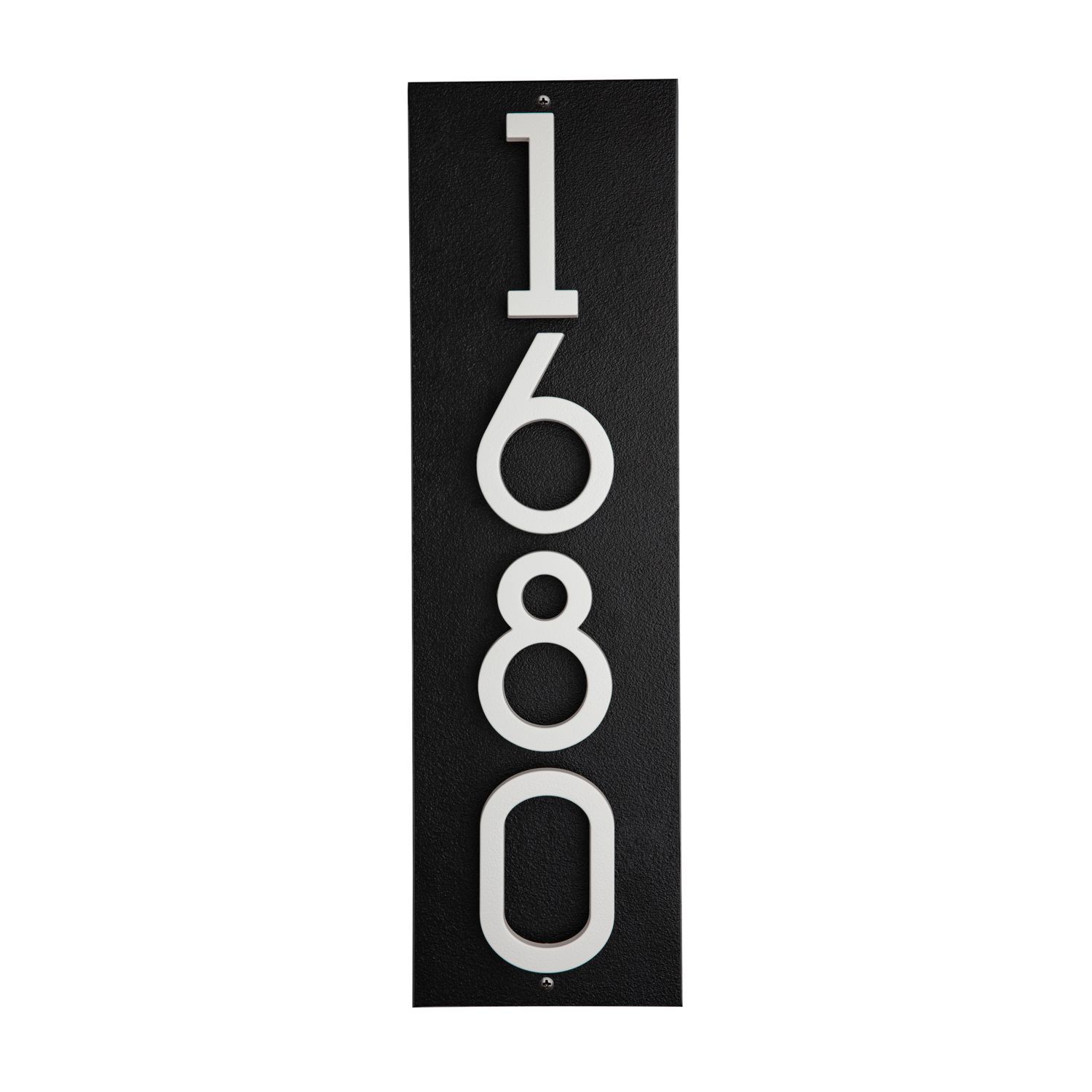 Modern Floating Standoff Plaque - 4 Number Vertical