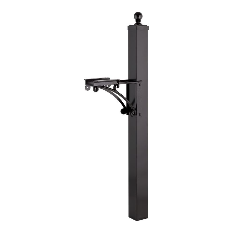 Deluxe Post & Brackets with Ball Finial and Cuff