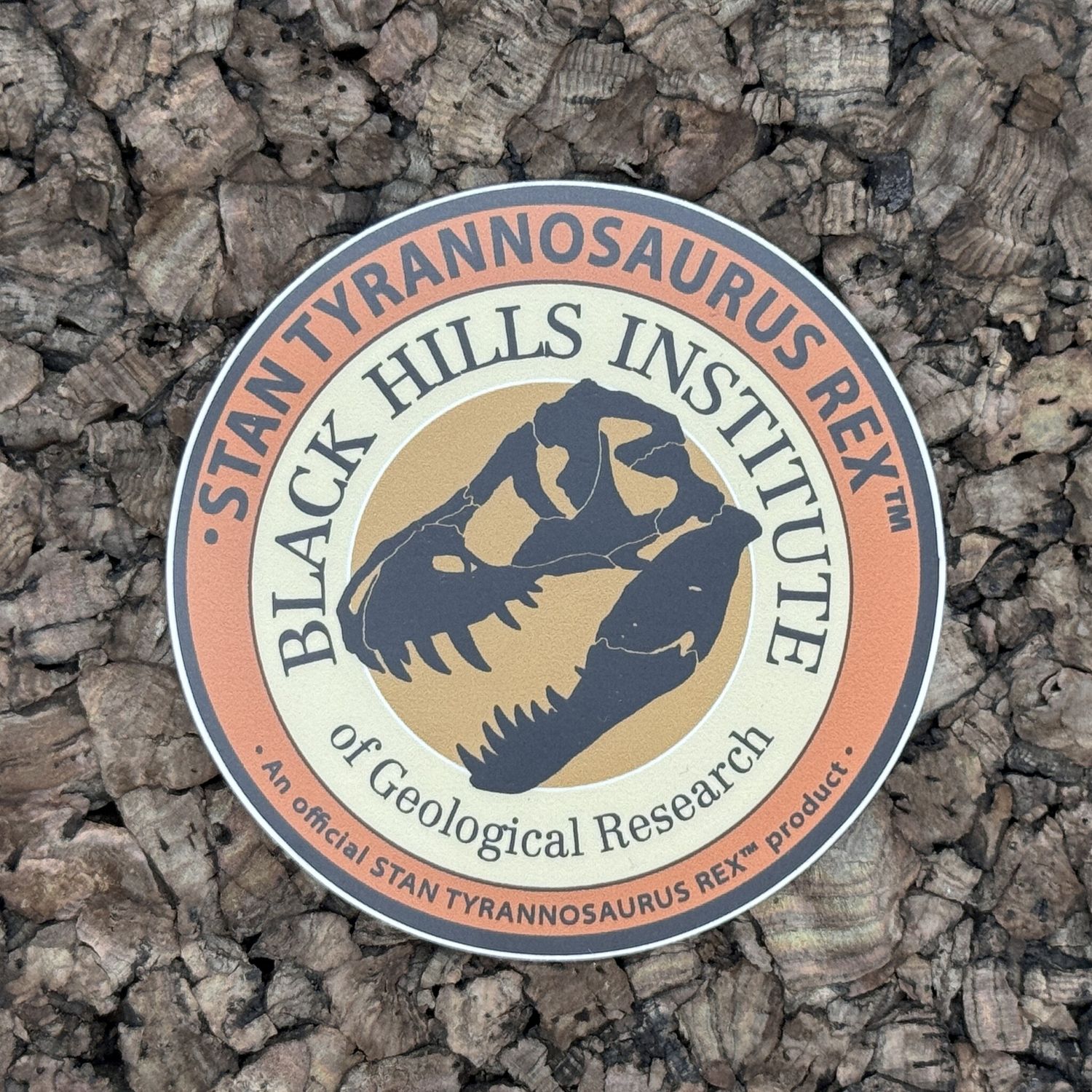 STAN Tyrannosaurus rex® - 3x3 Medallion Sticker