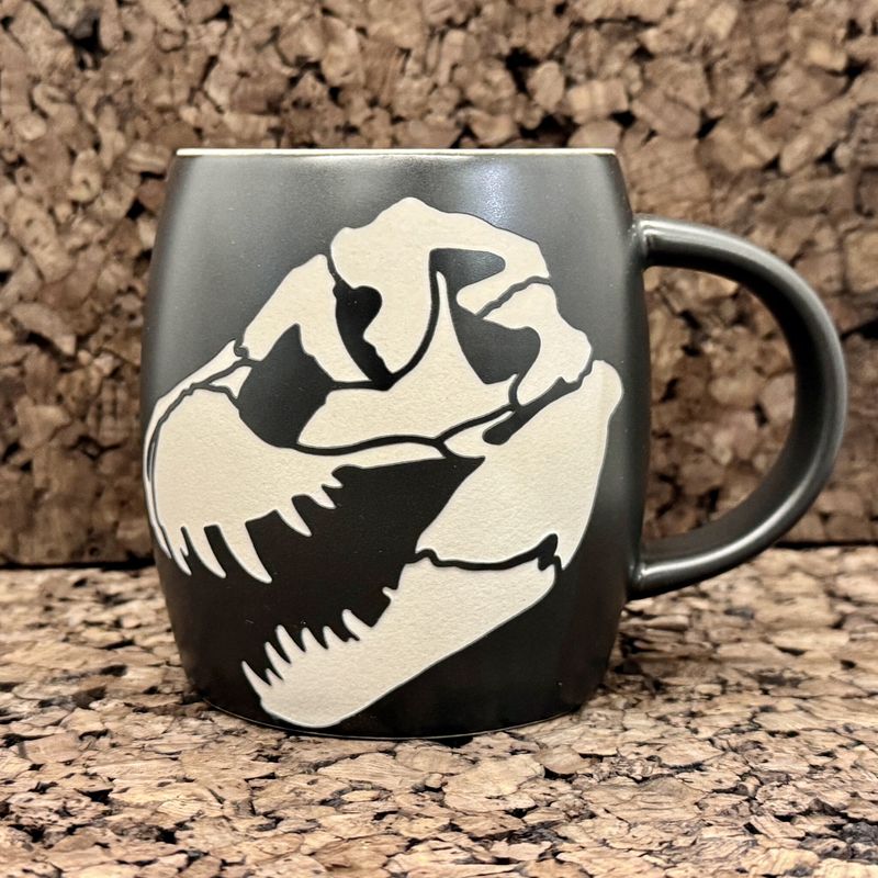 BHIGR Etched Skull Coffee Mug - STAN Tyrannosaurus rex® - Coffee &amp; Accessories