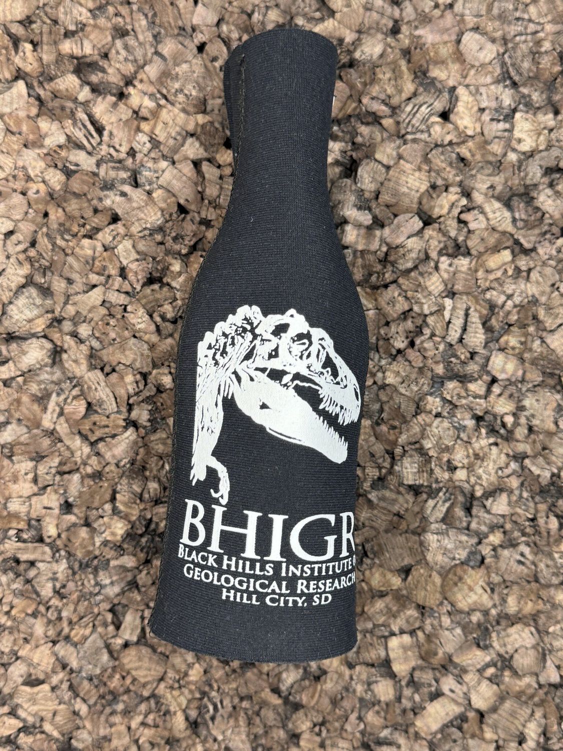 Zip Up Bottle Coozie BHIGR Logo