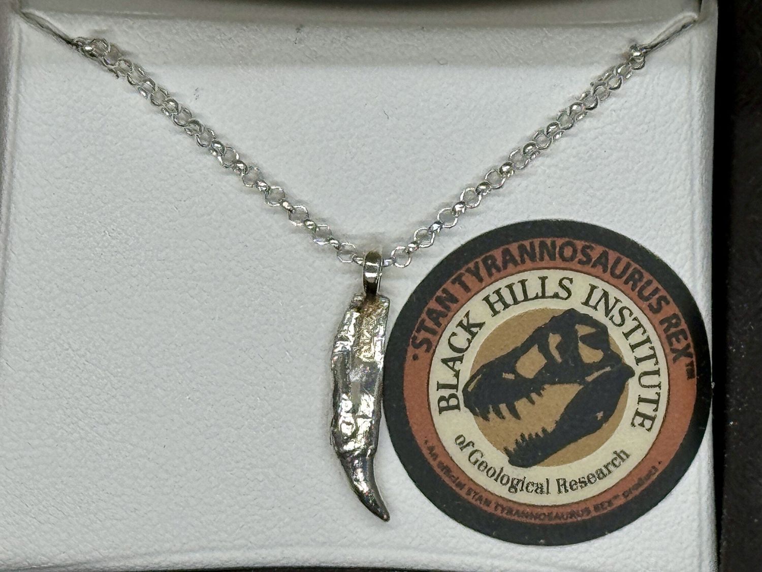 STAN Tyrannosaurus rex ® - Tooth - Sterling Silver - Pendant  - Accessories - Jewelry