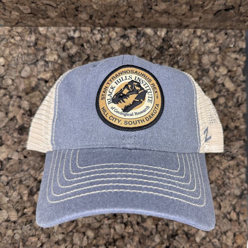 STAN Tyrannosaurus rex ® - Medallion - INDIGO Trucker - Logo Cap