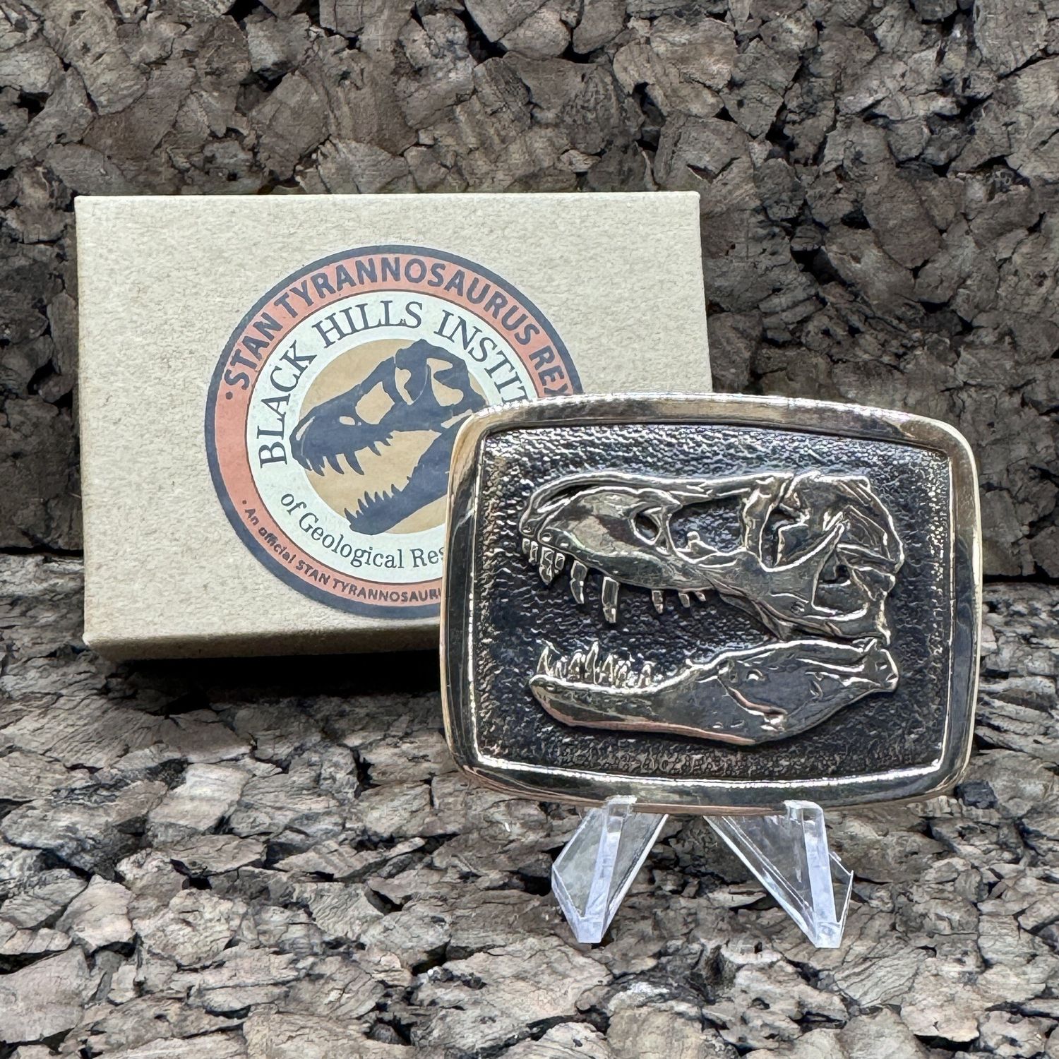 STAN Tyrannosaurus rex ® Bronze Belt Buckle