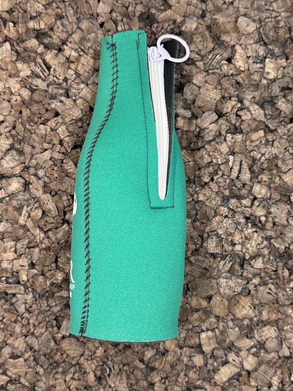 Zip Up Bottle Coozie BHIGR Logo